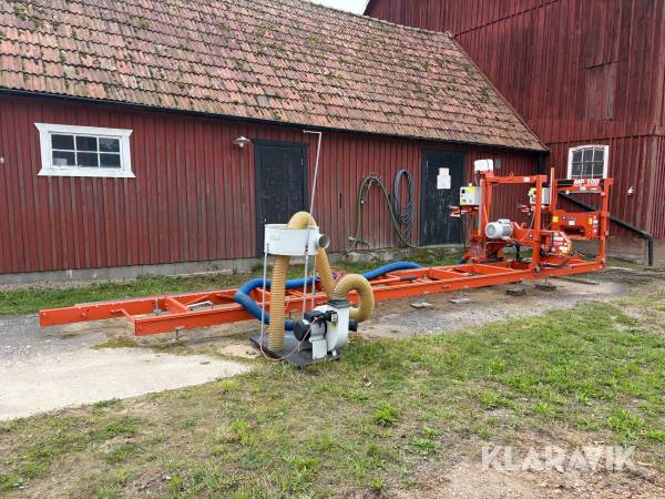 Sågverk Wood-Mizer LT15 med timmerfräs/planhyvel
