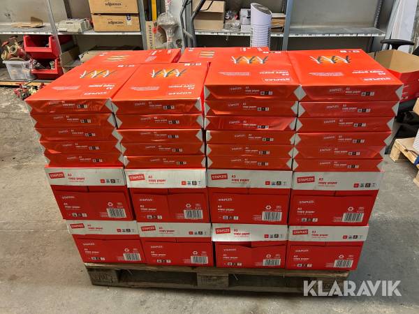 A3 skrivarpapper Staples 46000 ark