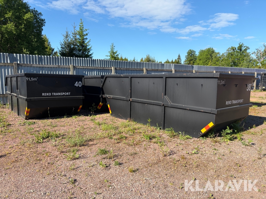 Liftdumpercontainer Dinacon 11,5 m3 3 st