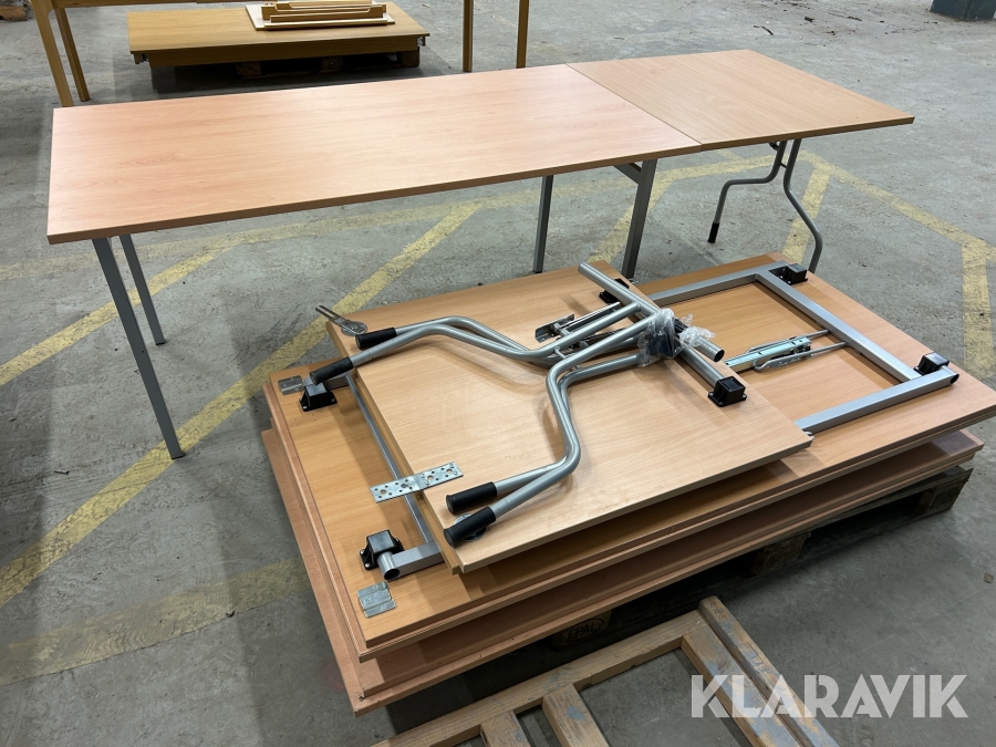 Skrivbord 5 st med 3 iläggsskivor