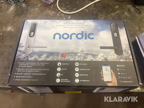 Digitalt dörrhandtag Nordic BG3000
