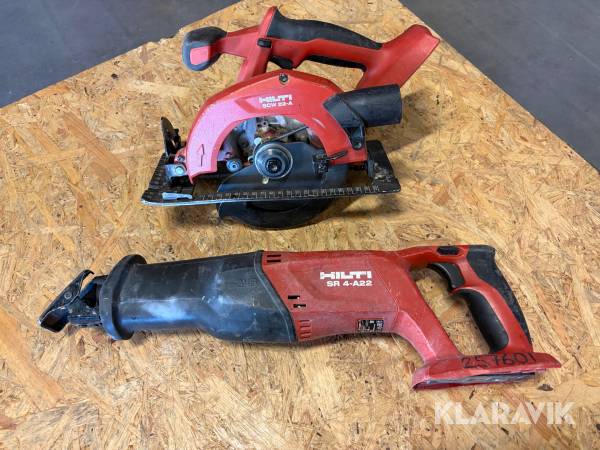 Tigersåg 1 st, Cirkelsåg 1 st Hilti SR 4-A22 / SCW 22-A