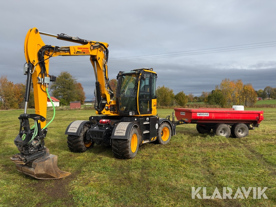 Hjulgrävare JCB HD110WT 4F Med Kärra &Tillbehör