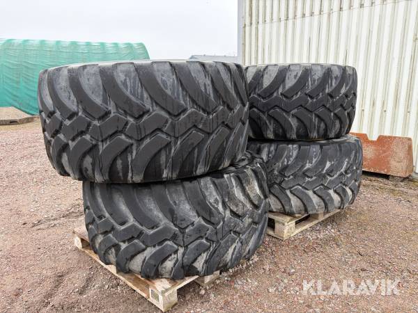 Däck med fälg Trelleborg 600/55R26.5 4 st