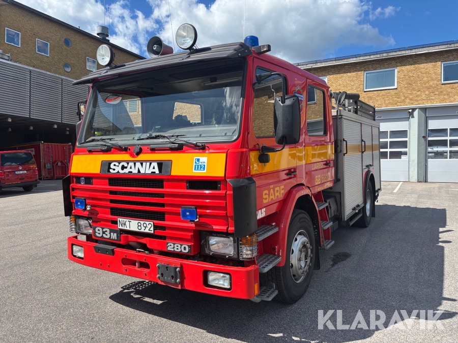 Brandbil Scania P93ML 4X2L 