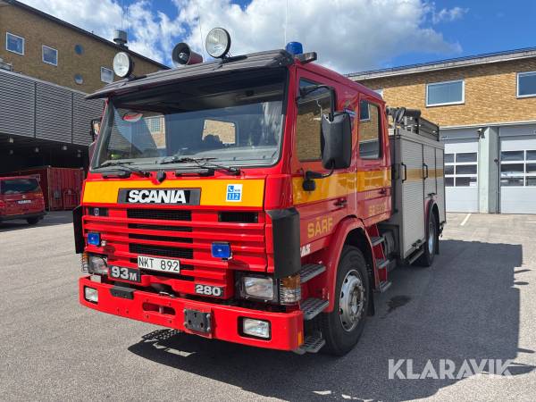 Brandbil Scania P93ML 4X2L 