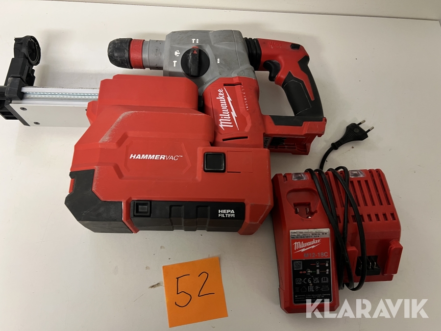 Slagborr med dammsugartillsats Milwaukee M18 BLHX,M18 CDEX