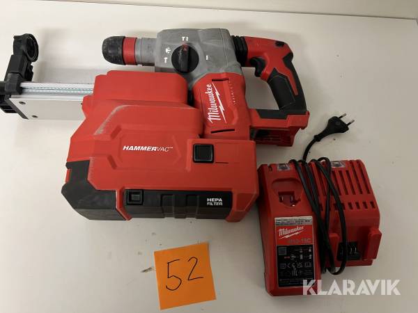Slagborr med dammsugartillsats Milwaukee M18 BLHX,M18 CDEX