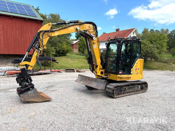 Grävmaskin CAT 306 CR med redskap