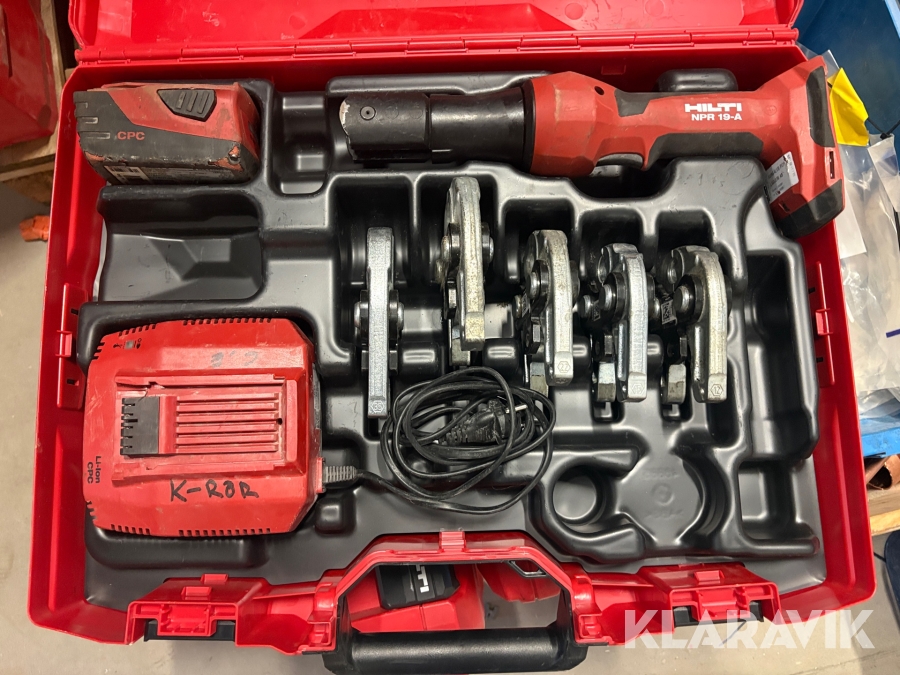 Pressverktyg Hilti NPR 19A M käftar ink batteri och laddare