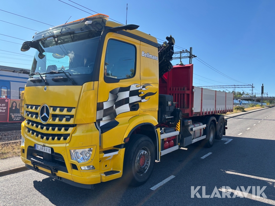 Kranväxlare Mercedes-Benz Arocs med Hiabkran 455hk, 2020
