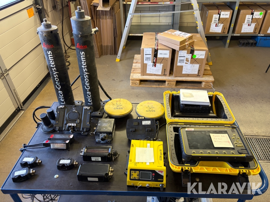 Grävsystem Leica MC1 komplett 3D med 4G och rotation