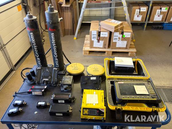 Grävsystem Leica MC1 komplett 3D med 4G och rotation