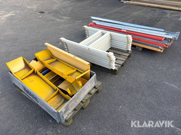 Bommar, halvpallsinlägg & motkörningsskydd för pallstallage