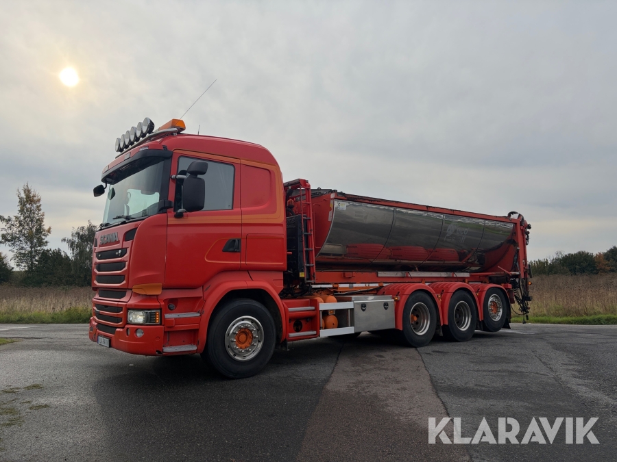 Spriderbil Scania R490 Tridem