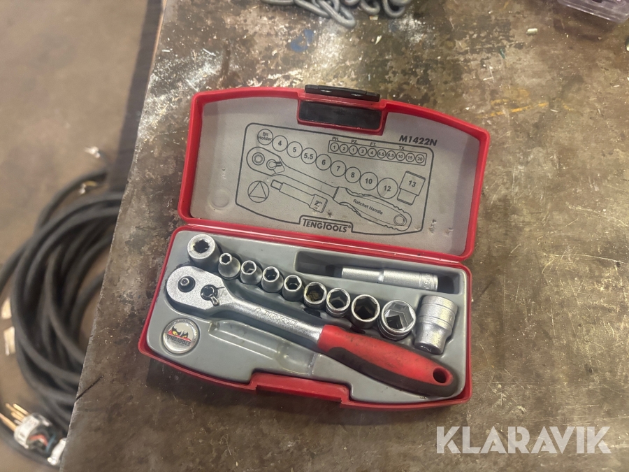 Hylsnyckelsats Tengtools 4-13mm