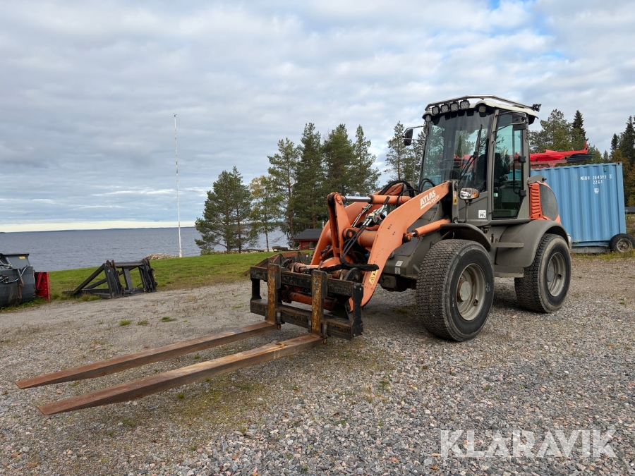 Hjullastare Atlas Weycor 80E med redskap