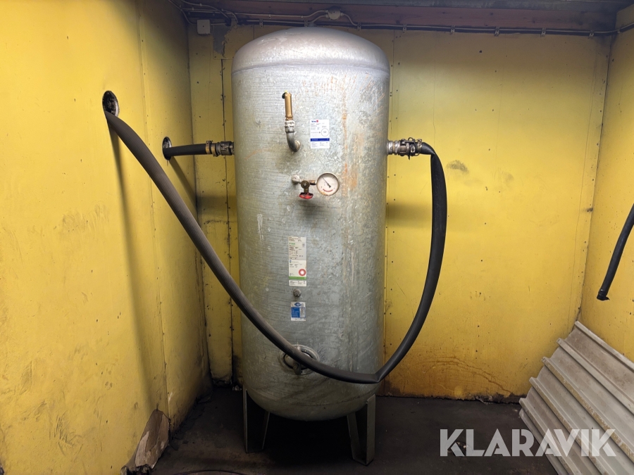 Tryckluftstank Gävle Galvan 1000L