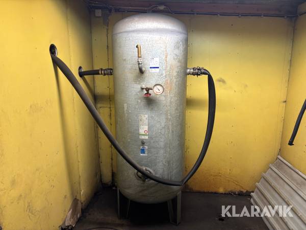 Tryckluftstank Gävle Galvan 1000L