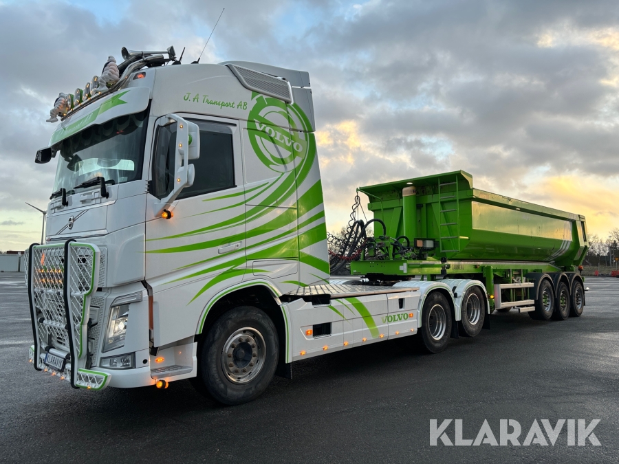 Dragbil Volvo FH540 6X4 med TippTrailer