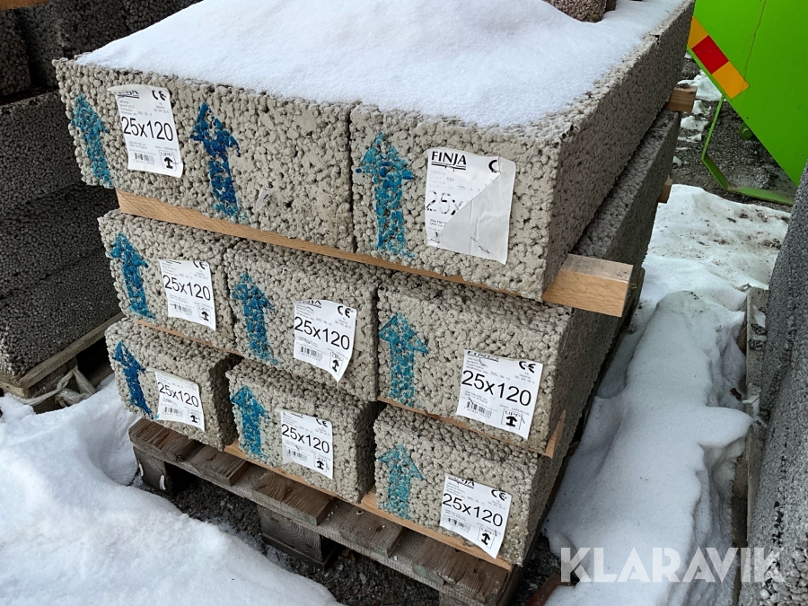 Lecabalk/Lättklinkerbalk 25x120 9st Finja 9st