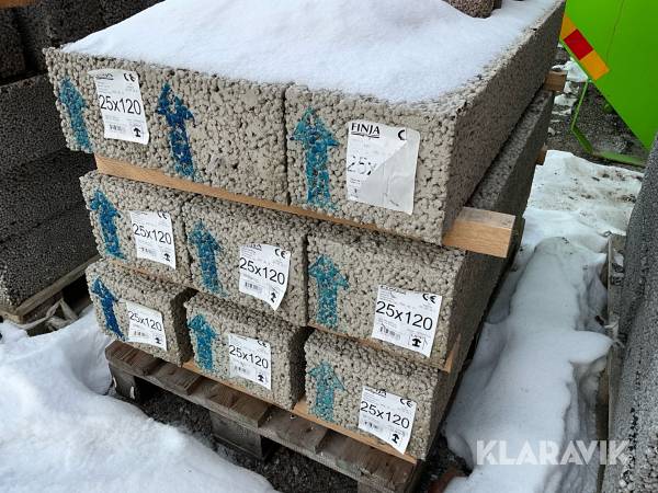 Lecabalk/Lättklinkerbalk 25x120 9st Finja 9st