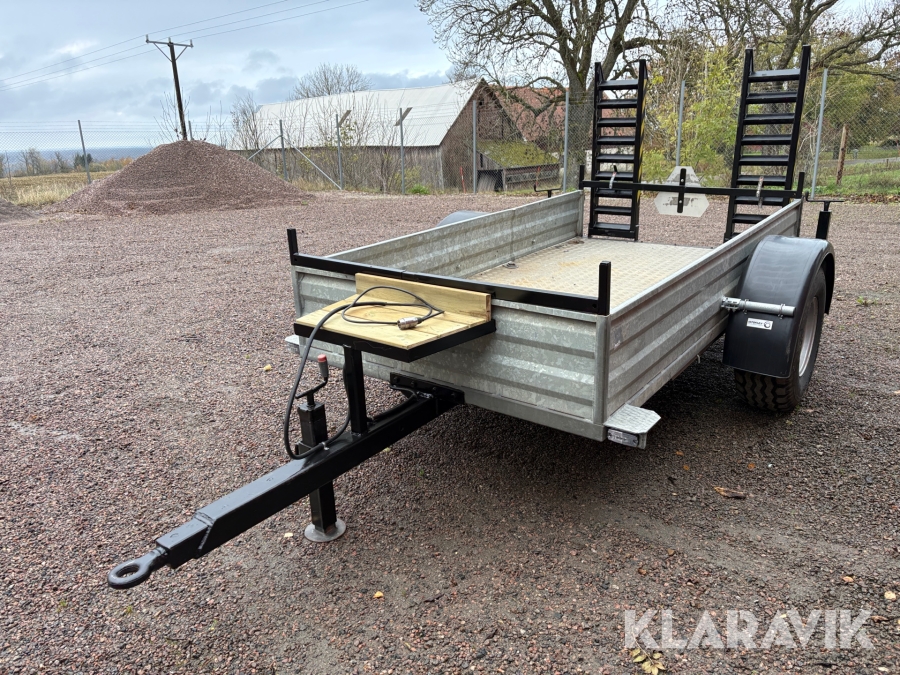 Maskinsläp för minigrävare