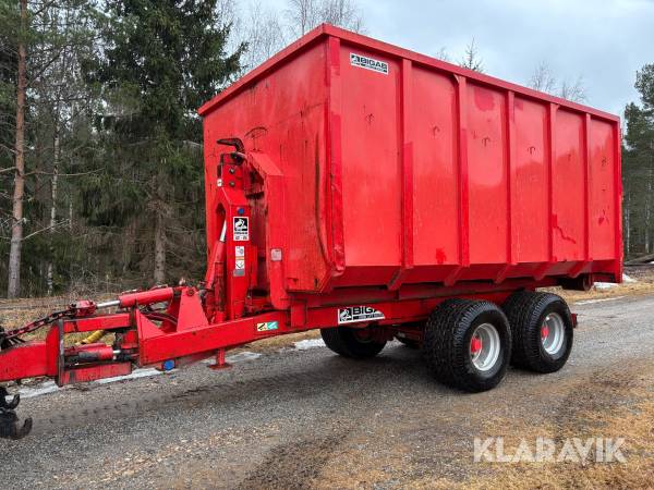 Lastväxlarvagn 12-15 Bigab 12-15 och 22 kubiks container