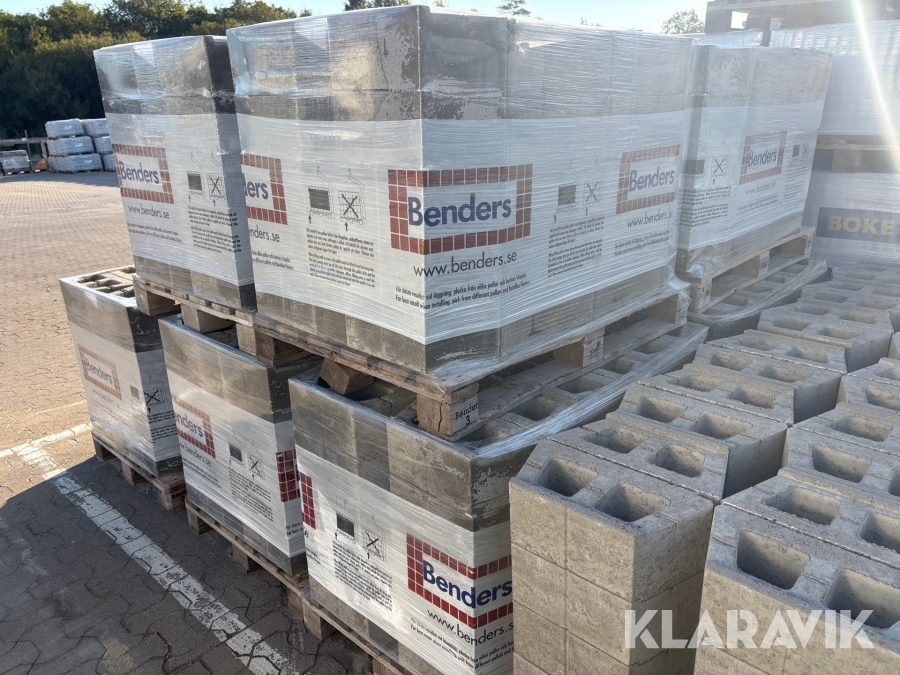 Mursten 24 pall Benders Mega smart 150 rakhuggen 400x200x150