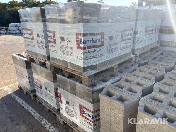 Mursten 24 pall Benders Mega smart 150 rakhuggen 400x200x150
