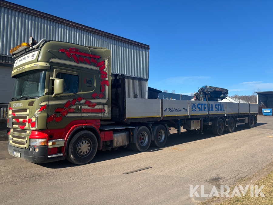 Dragbil Scania R500 med Kransläp