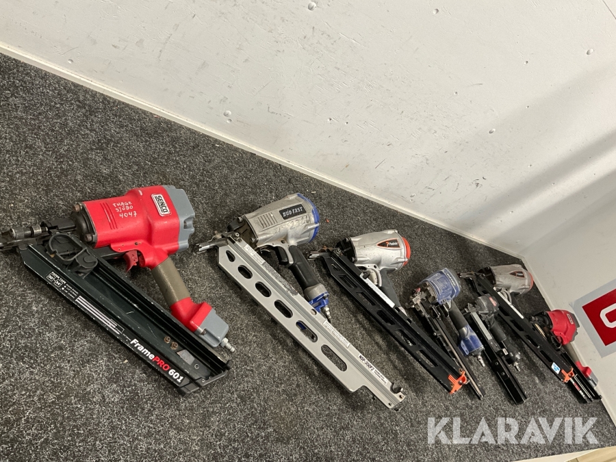 Spikpistoler 7st Senco, Paslode, Duo-fast nSP-350F2, PSN90, HDS7665, PW150, PSN100, PRO601