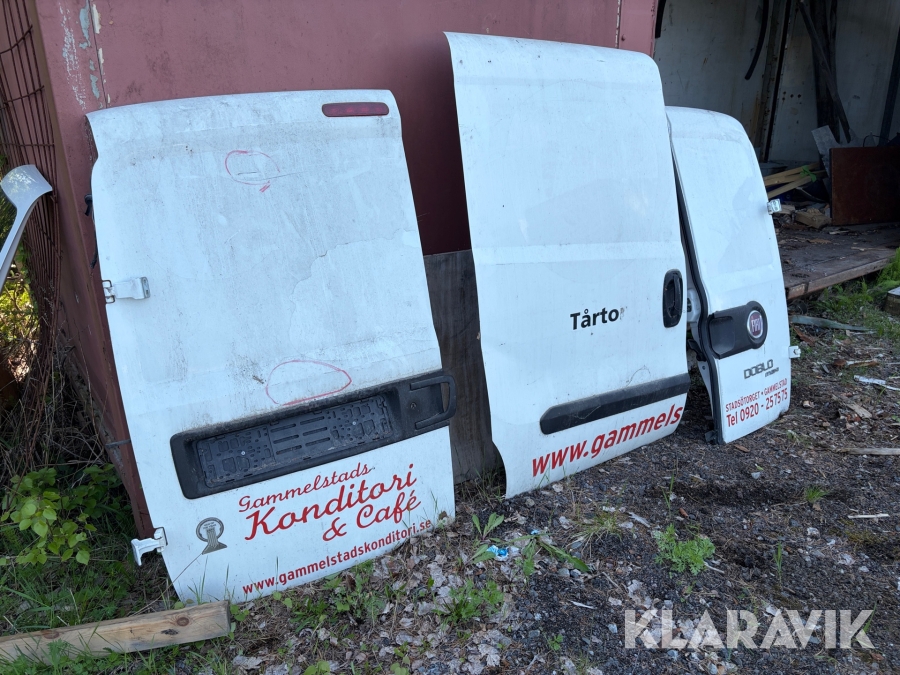 Bakdörrar & sidodörr Fiat Doblo