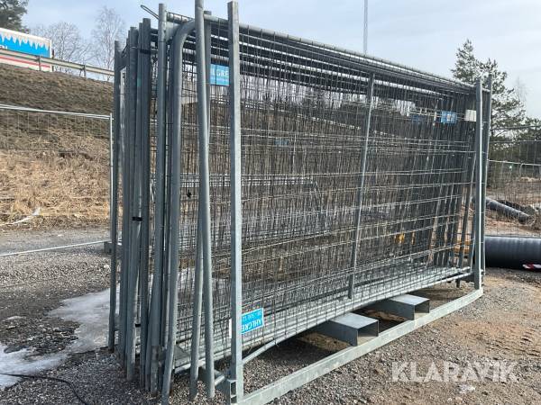 Byggstängsel 20st med fötter