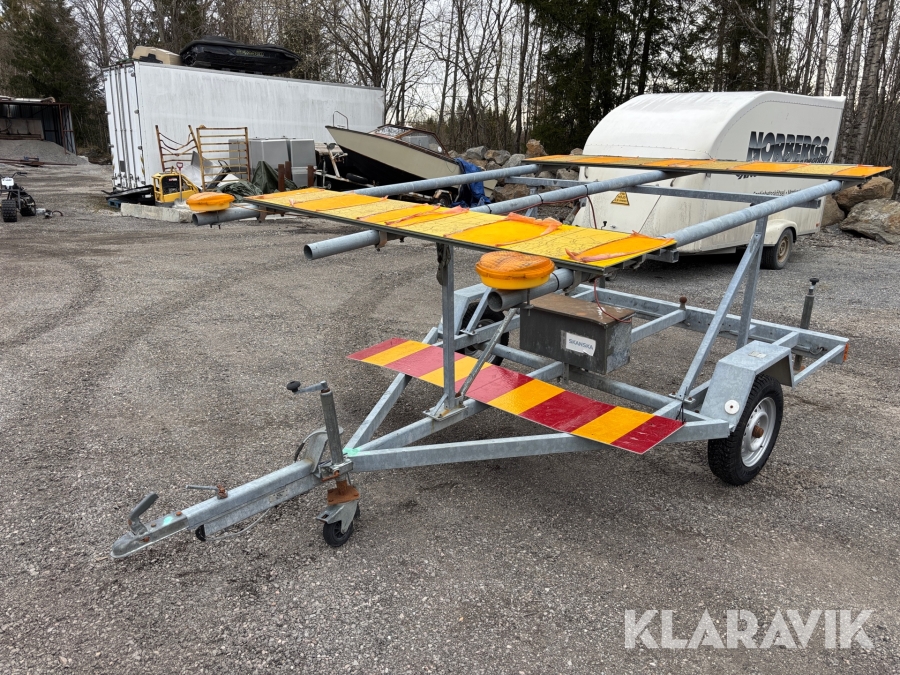 Skyltvagn Blinkfyrar Minivagn