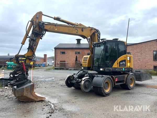 Grävmaskin Hydrema MX16 RAIL med redskap