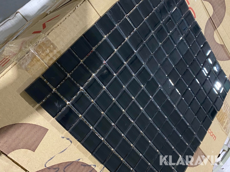Kristallmosaik svart - 7,4 m2