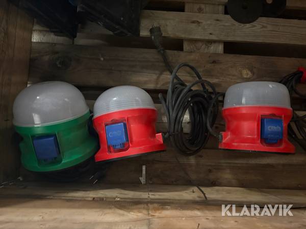 Arbetsbelysning / nödlampa Garo Nödlampa med uttag
