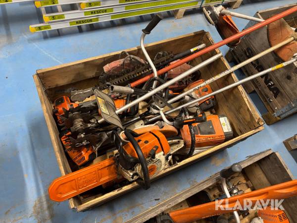 Röjsåg, motorsåg, stenkap och multimaskin Stihl 5 st