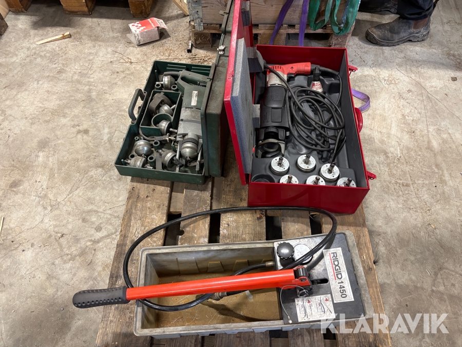 Provtryckningsmaskin / Kragningsmaskin Ridgid 1450/ T-drill T-D35