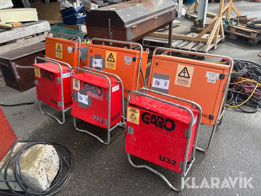 Elcentraler 3 + 3 st Satema / Garo U63 / U32