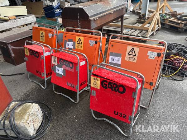 Elcentraler 3 + 3 st Satema / Garo U63 / U32