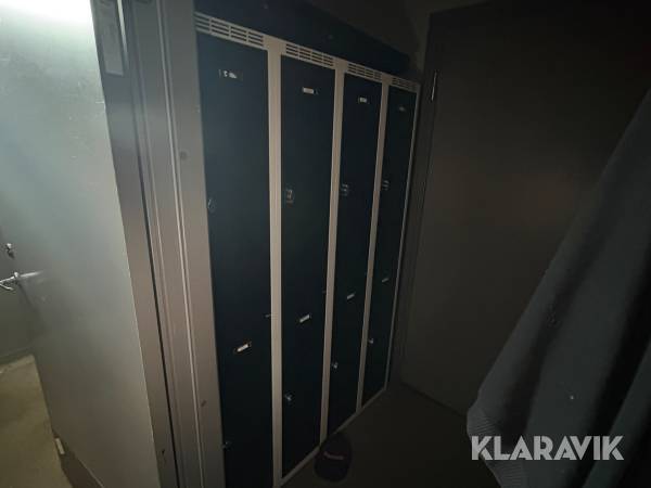 Omklädningsrumsskåp 2 st