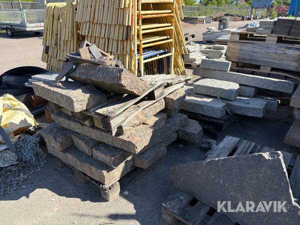 Kantsten ca 30 st granit