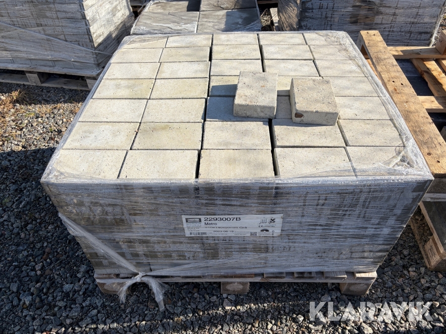 Marksten Benders Metro 210 x 140 x 50 mm grå ca 10 m2 1 pall