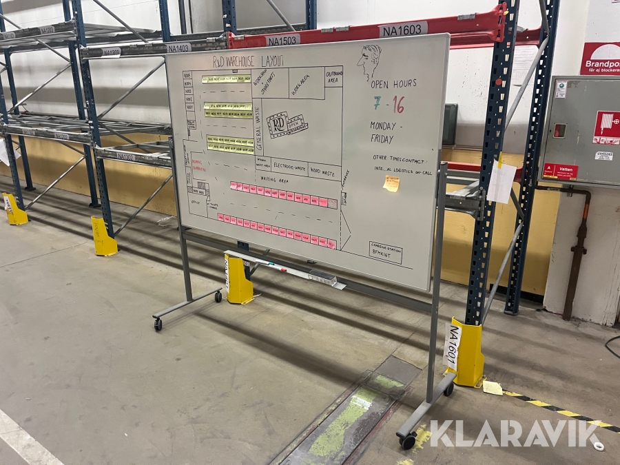 Whitebord 4 st
