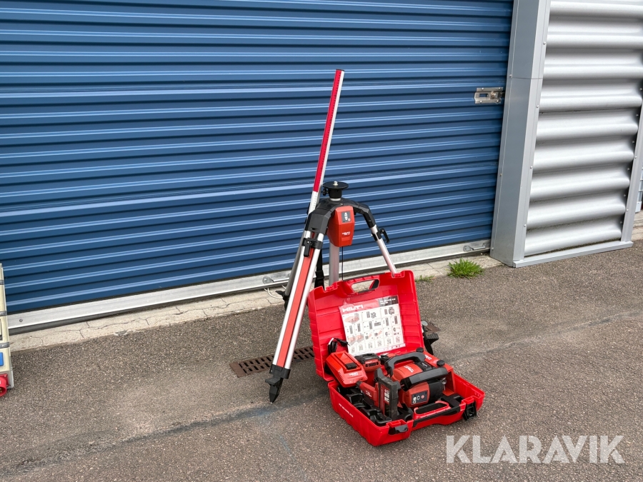 Planlaser Hilti PR 30-HVS med stativ, sticka och mottagare