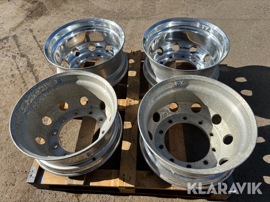 Bakfälgar Alcoa 4 st 9*22,5