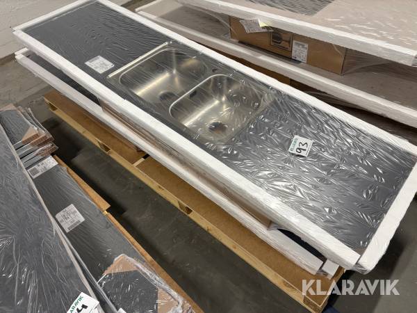 Bänkskiva med nedsänkt ho Marbodal 1st pall