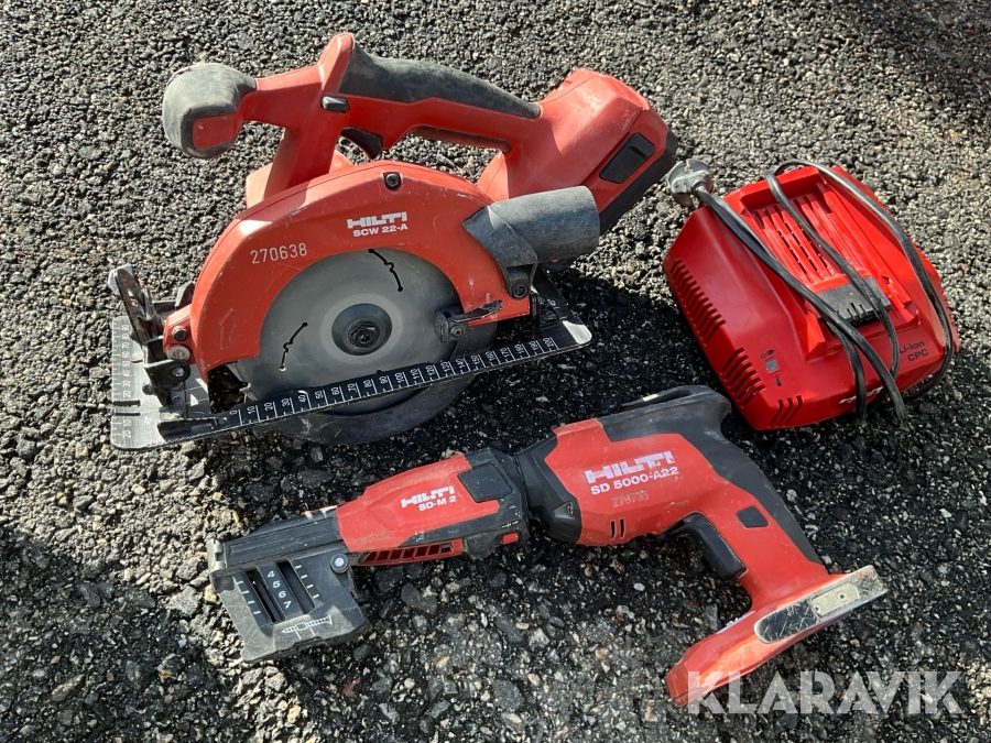 Klinga och automatskruvdragare Hilti